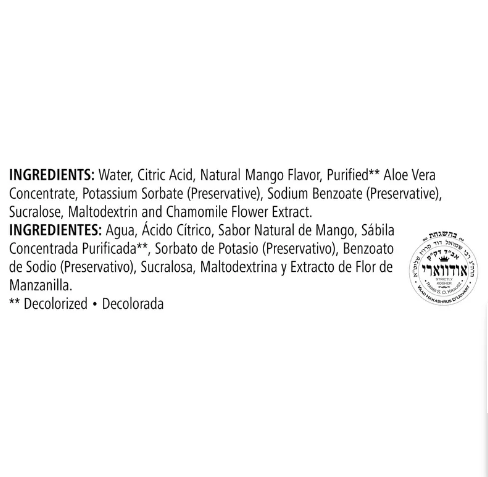 Herbal Aloe Concentrate: Mango 1/2 Gallon - Image 3
